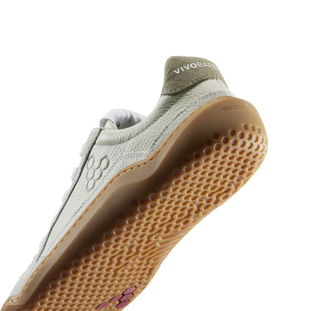 Vivobarefoot Gobi III Sneaker Leather Mens Limestone Dusty Green