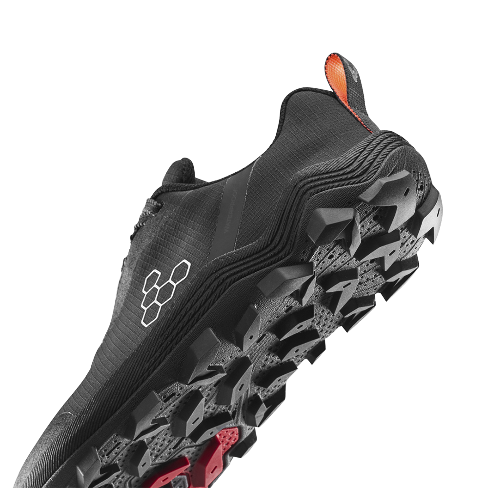 Vivobarefoot Primus Trail Flow WP Mens Eclipse/ Molten Lava