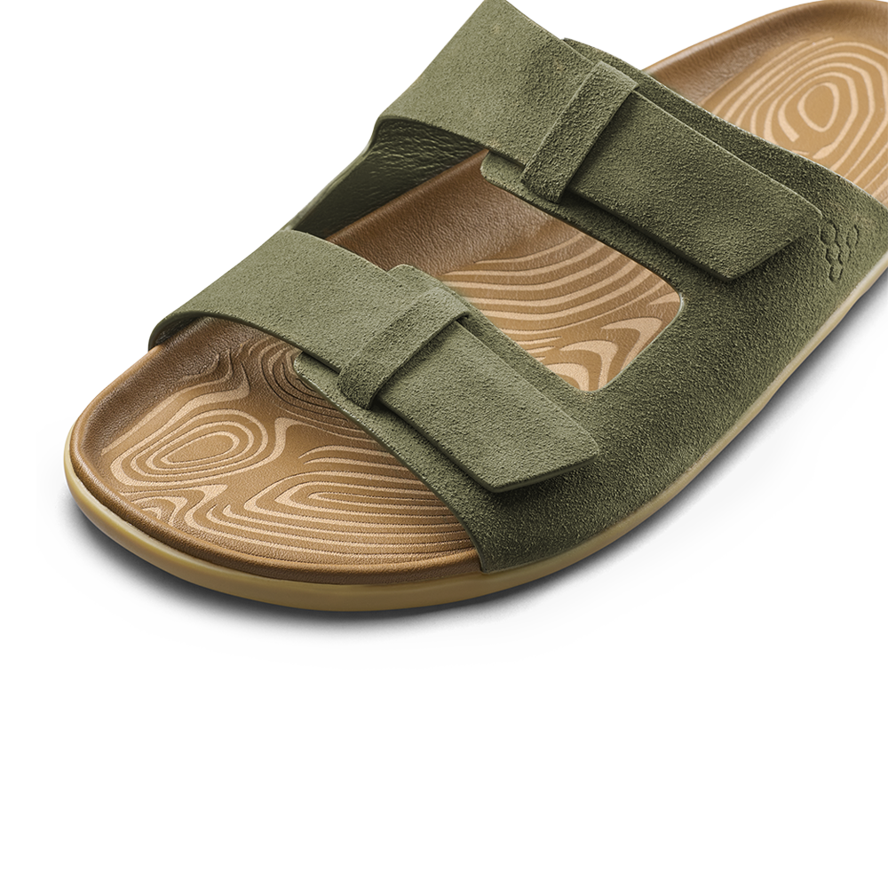Vivobarefoot Sensus Yin Slide Mens Dark Olive