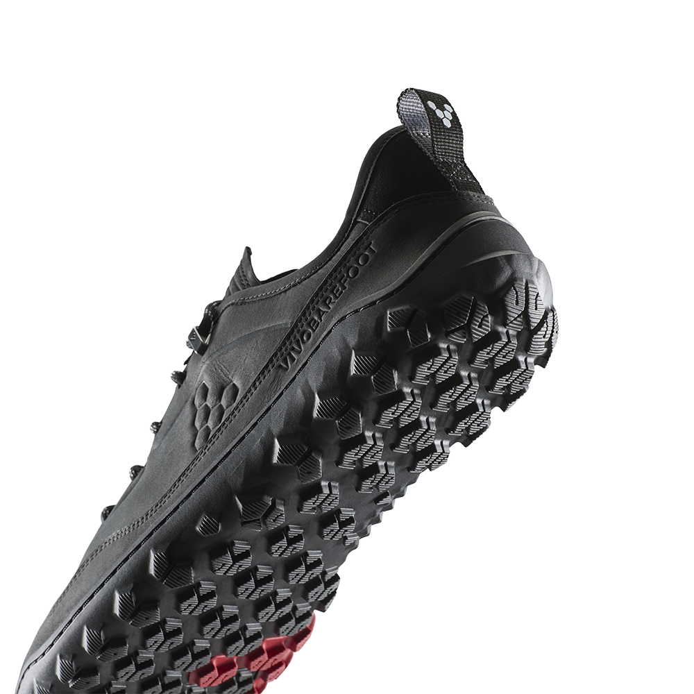 Vivobarefoot Tracker Leather At Low II Mens Obsidian