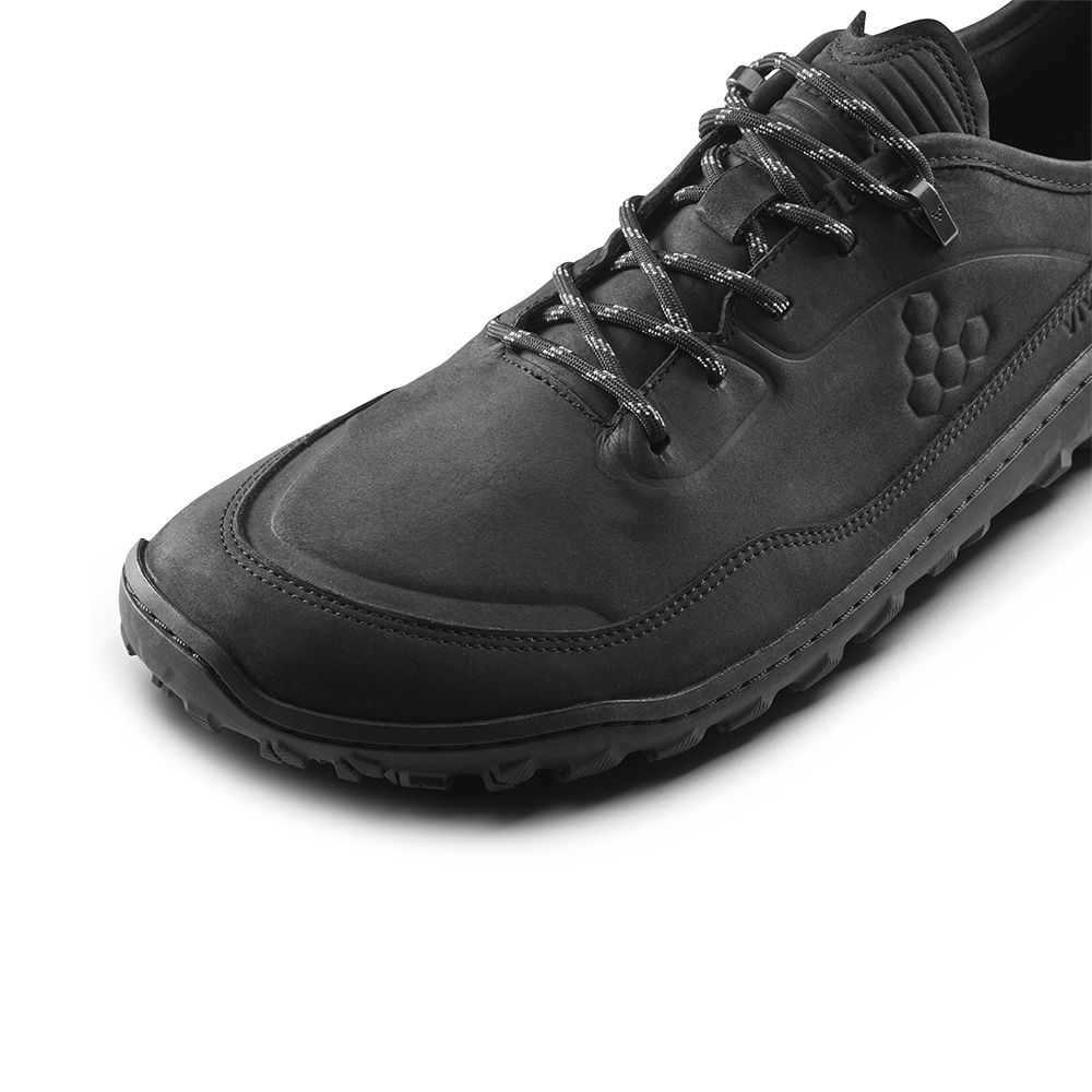 Vivobarefoot Tracker Leather At Low II Mens Obsidian