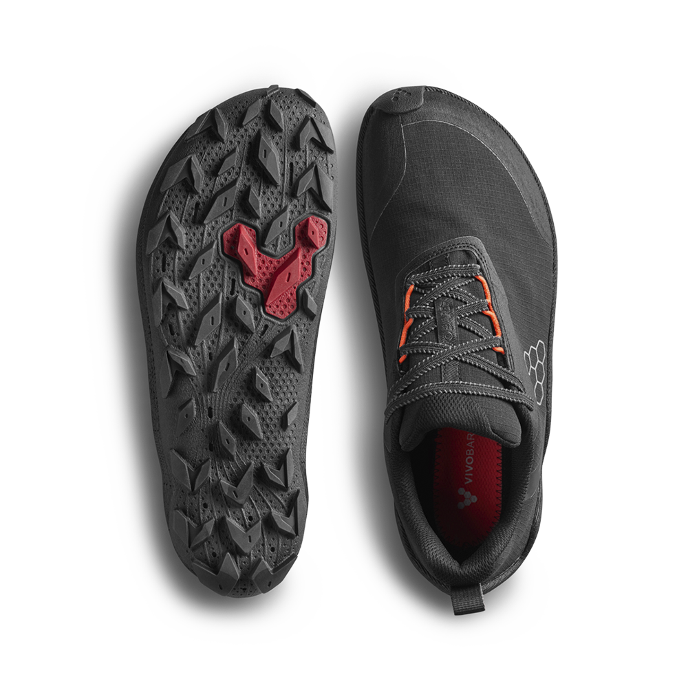 Vivobarefoot Primus Trail Flow WP Mens Eclipse/ Molten Lava