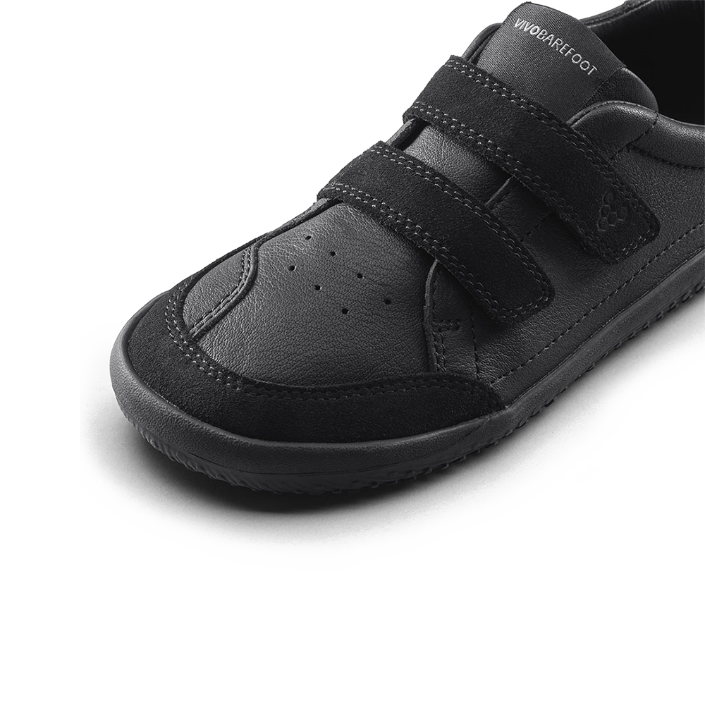 Vivobarefoot Gobi Sneaker School Preschool Obsidian