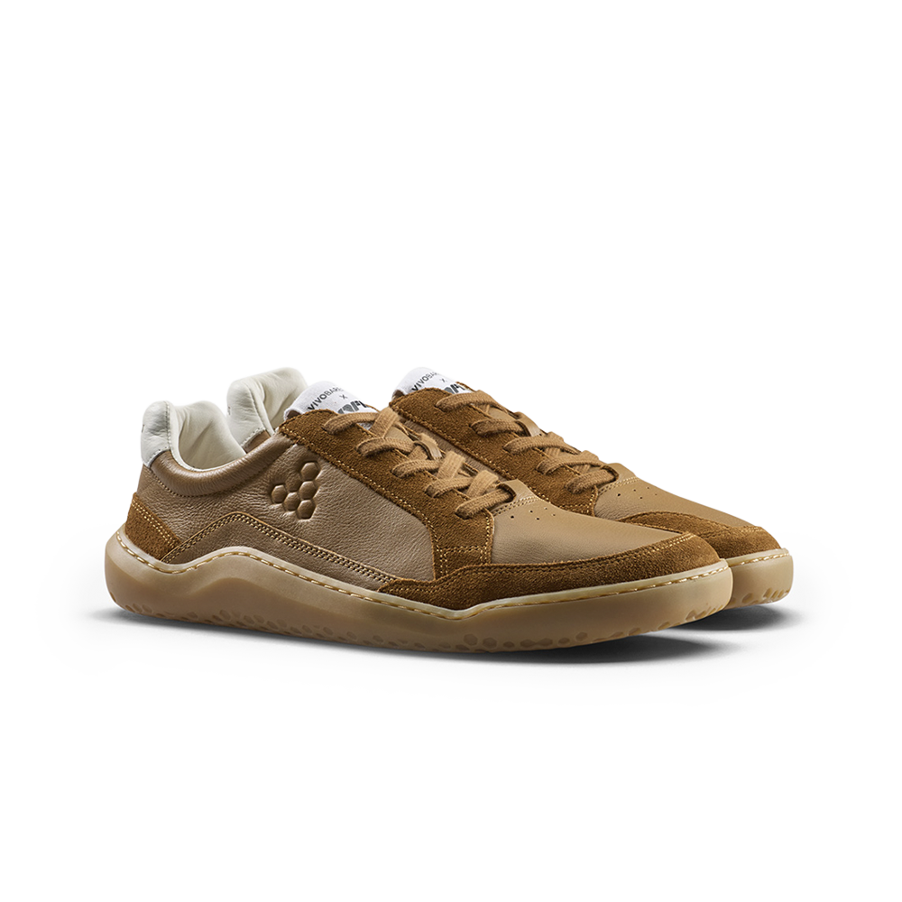 Vivobarefoot Gobi II Sneaker Premium Leather Mens Tan