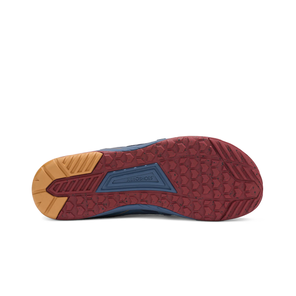 Xero HFS II Road Running Mens Vintage Indigo/Red Ochre