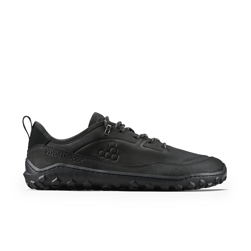 Vivobarefoot Tracker Leather At Low II Mens Obsidian