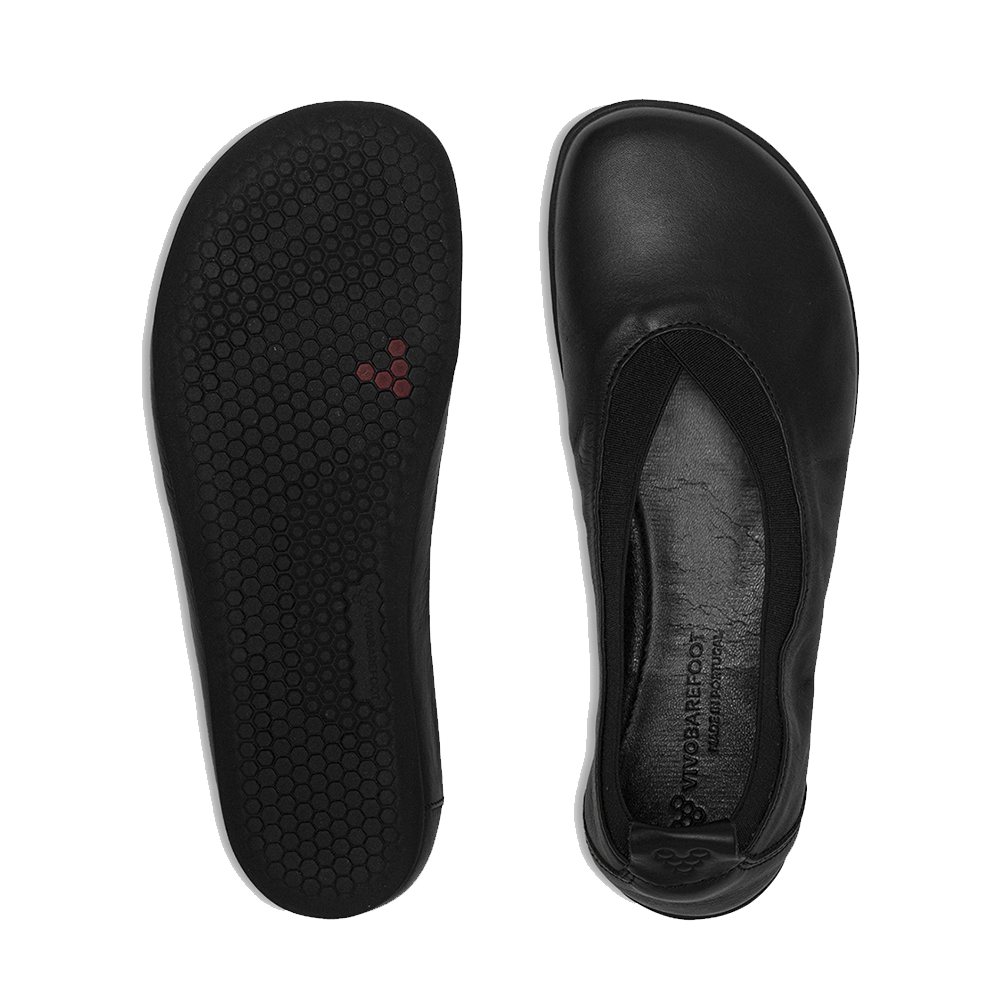 Vivobarefoot Opanka Ballerina Womens Obsidian