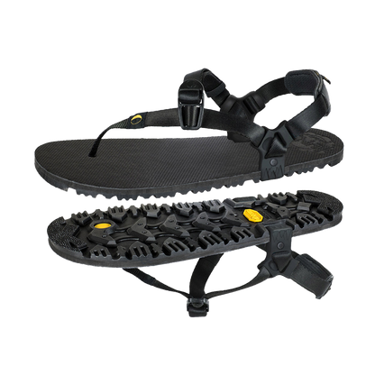 Luna Oso Flaco Winged Edition Black Sandals
