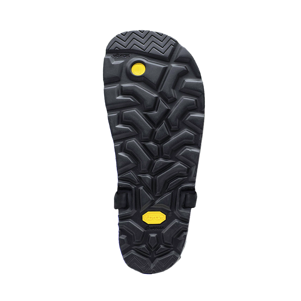 Luna Retro Mono Black Sandals