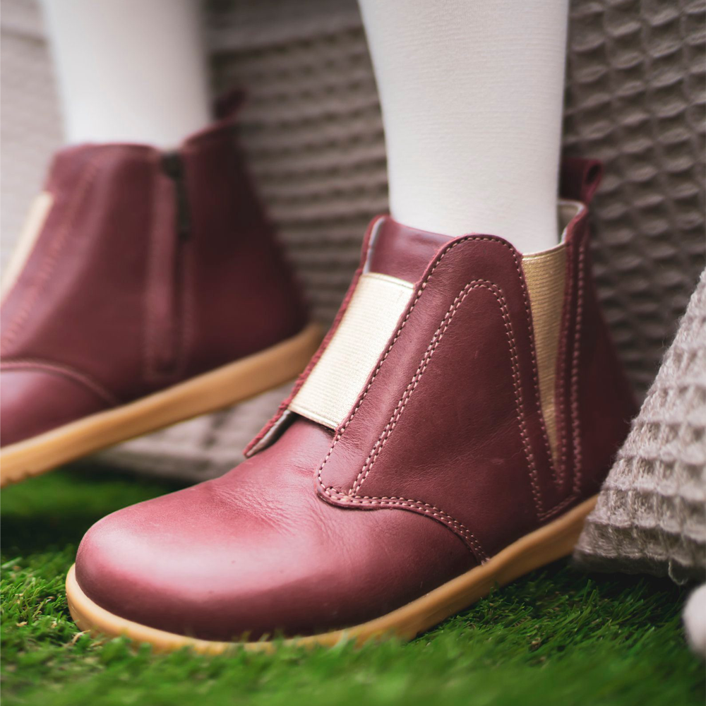 Bobux I Walk Signet Boot Denim Sole Mechanics AU Sole