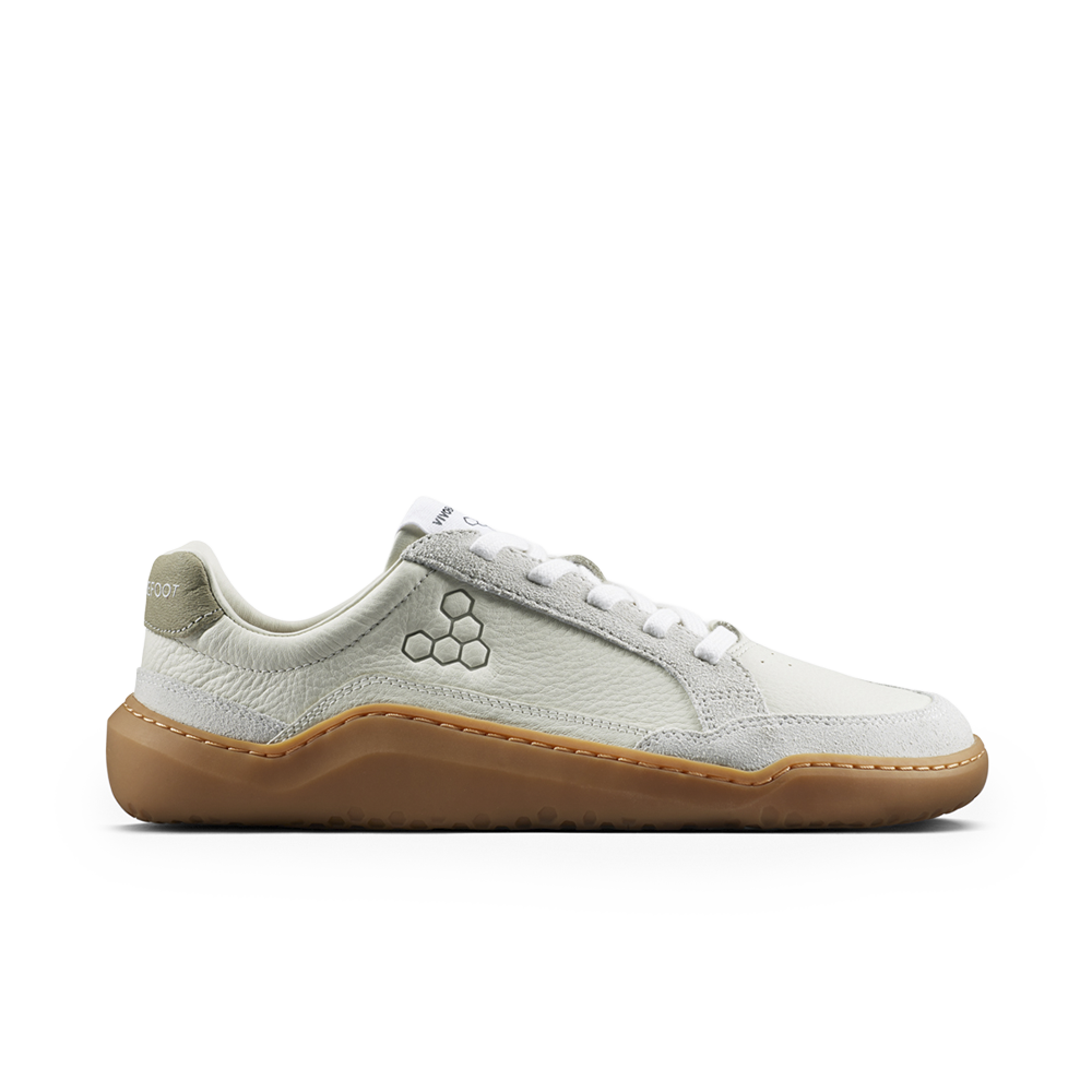 Vivobarefoot Gobi III Sneaker Leather Mens Limestone Dusty Green
