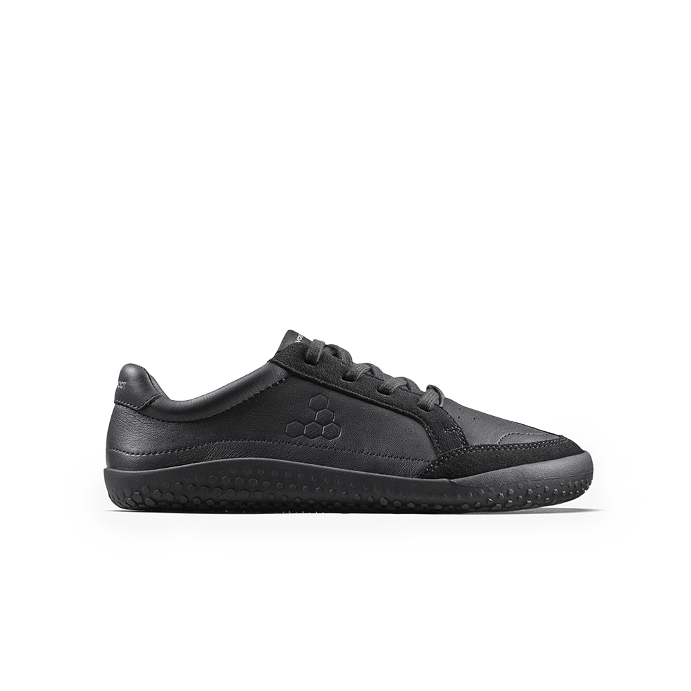 Vivobarefoot Gobi Sneaker School Juniors Obsidian