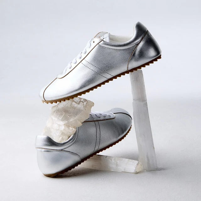 Groundies Zen Womens Metallic Silver