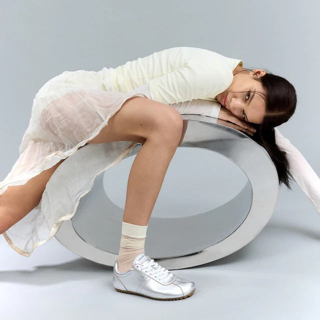 Groundies Zen Womens Metallic Silver