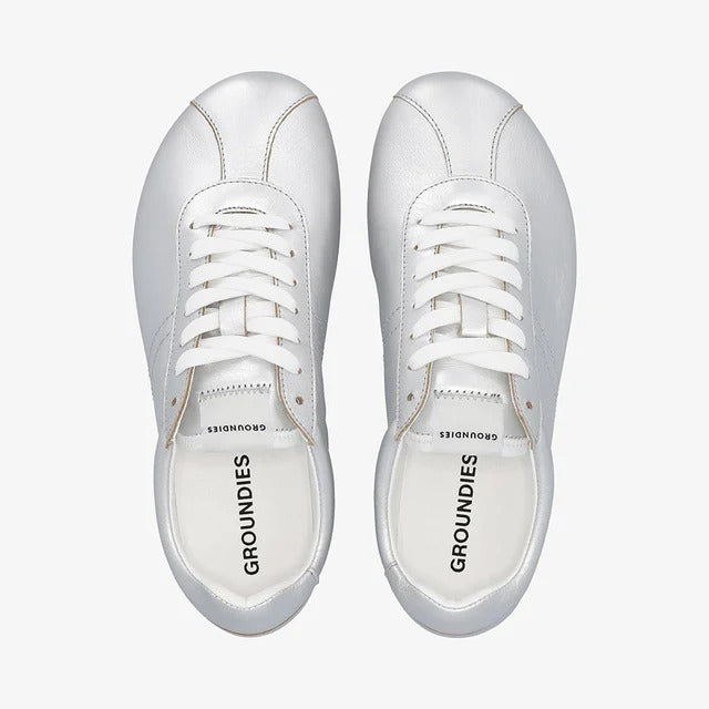 Groundies Zen Womens Metallic Silver
