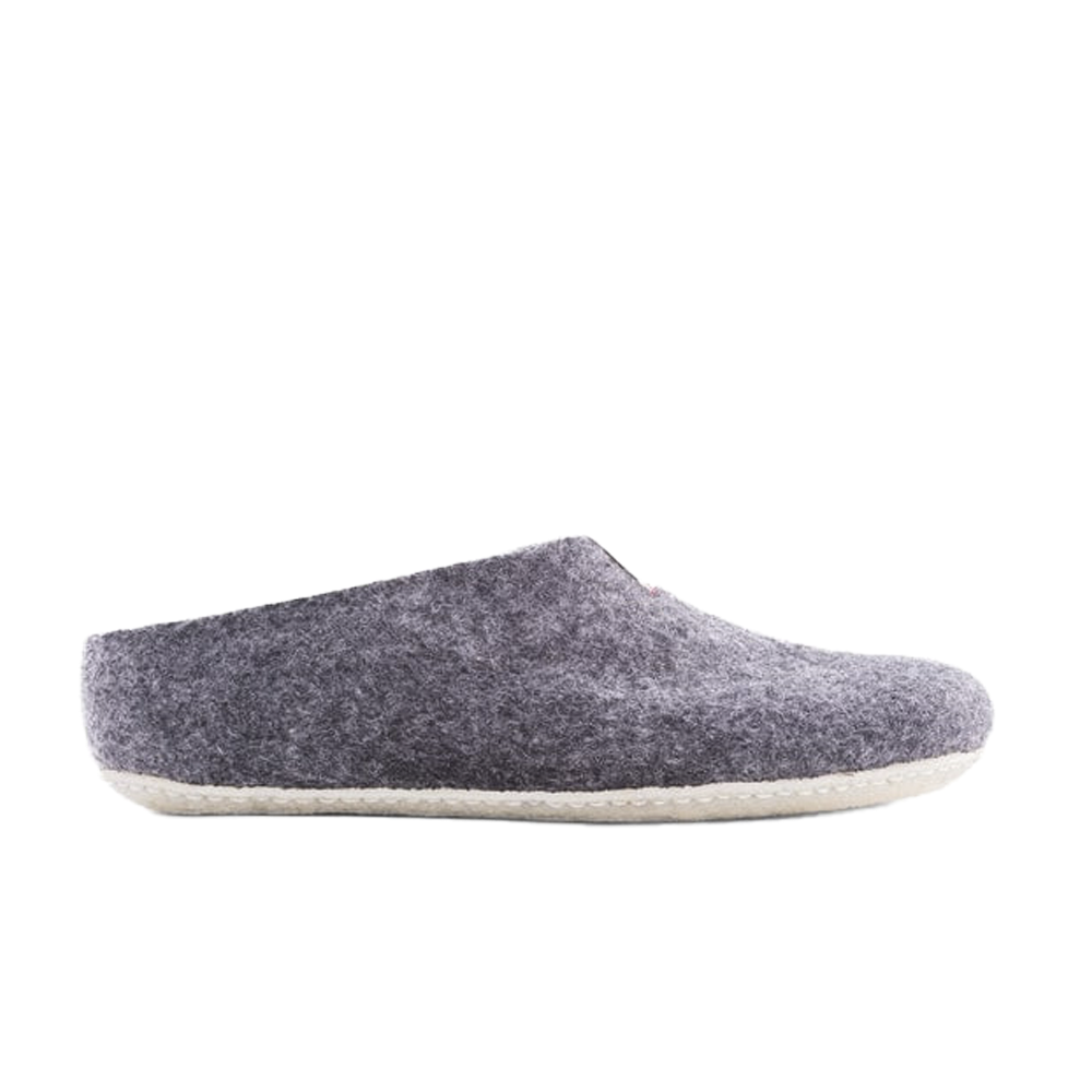 Baabuk Mel Wool Slippers Dark Grey Sole Mechanics AU Sole