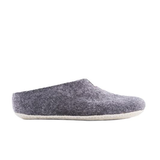 Baabuk Mel Wool Slippers Dark Grey