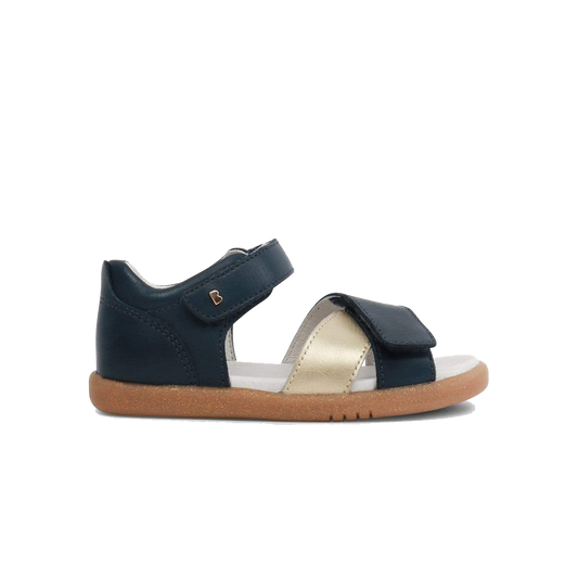 Bobux I-Walk Sail Open Sandal Kids Navy + Misty Gold