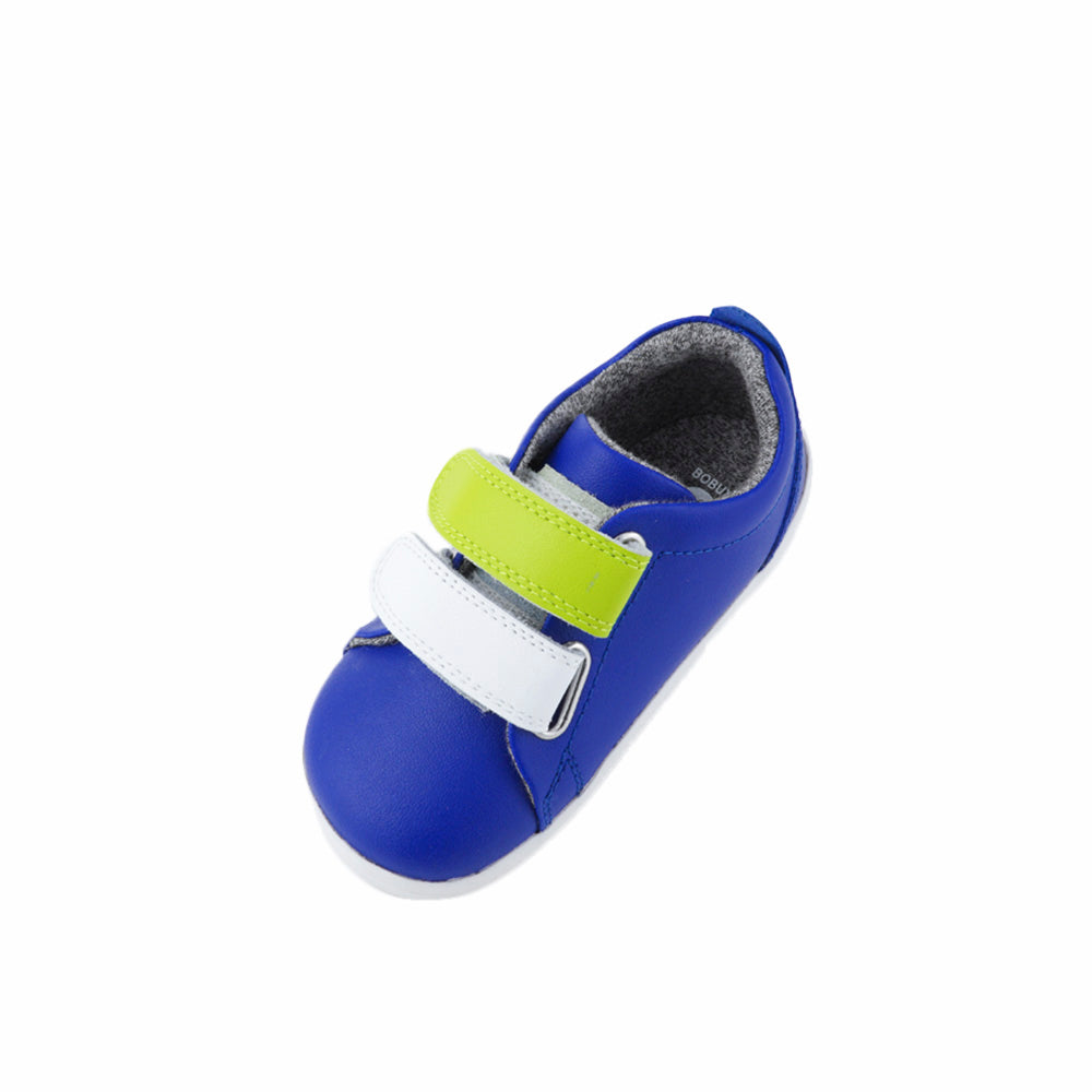 Bobux Step Up Grass Court Switch Blueberry (Lime + White) Trainer Single