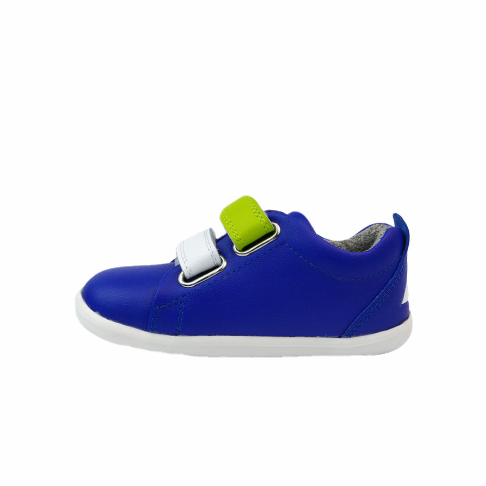 Bobux Step Up Grass Court Switch Blueberry (Lime + White) Trainer Inside