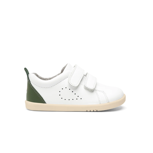 Bobux I-Walk Grass Court White + Forest