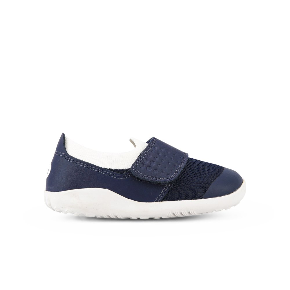Bobux I-walk range helps children to walk, run and play comfortably, designed to enable confident and secure movement. The shoes carry them on this journey with breathable, durable and flexible materials. Learning to move faster, stop quickly, jump & change direction requires more support.