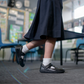 Bobux Kids Plus Brave Black School Shoe in use 2