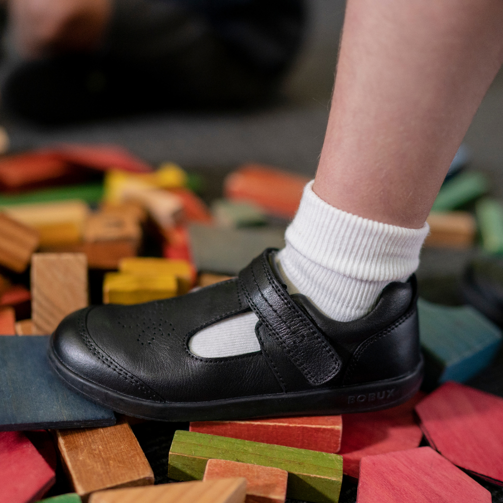 Bobux top black shoes